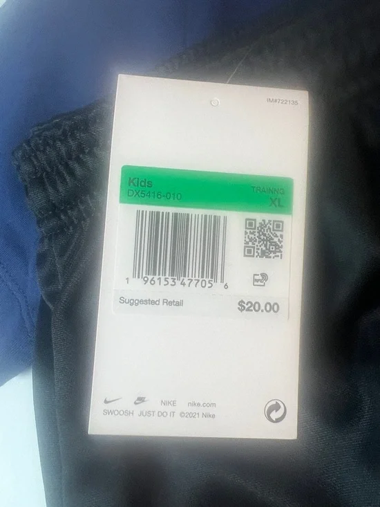 Nike Boys XL Athletic Lot – Blue Tee & Black Shorts NWT - Picture 2 of 6